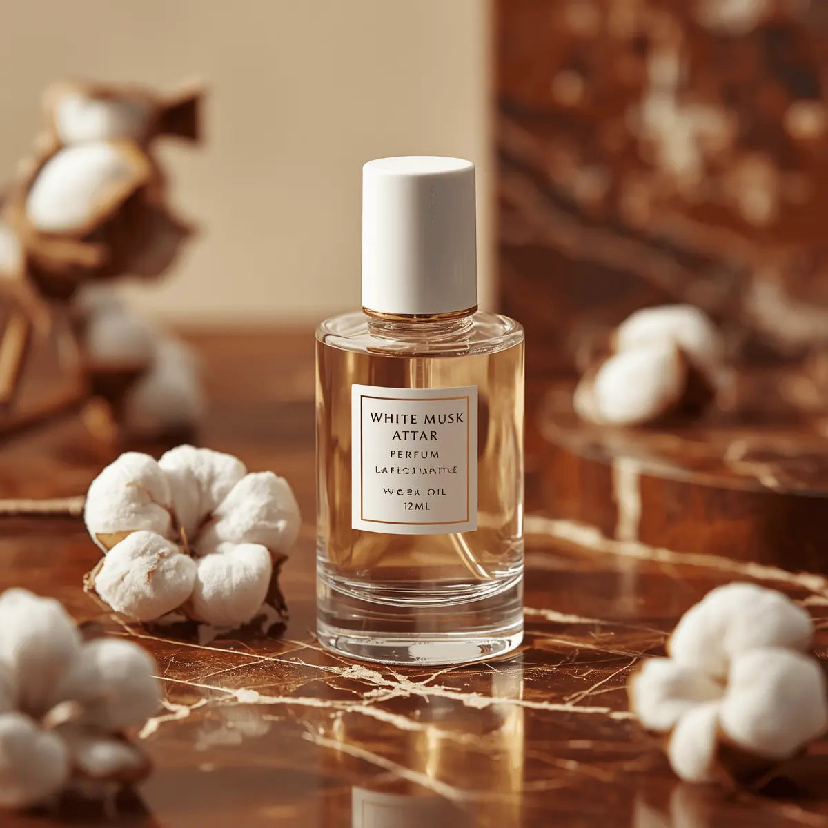 White Musk Attar – Long Lasting Alcohol Free Perfume Oil (12ml) Ashlenza Fragrance World