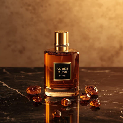 Amber Musk Attar – Long Lasting Perfume Oil (12ml) - saffar-e-ittar